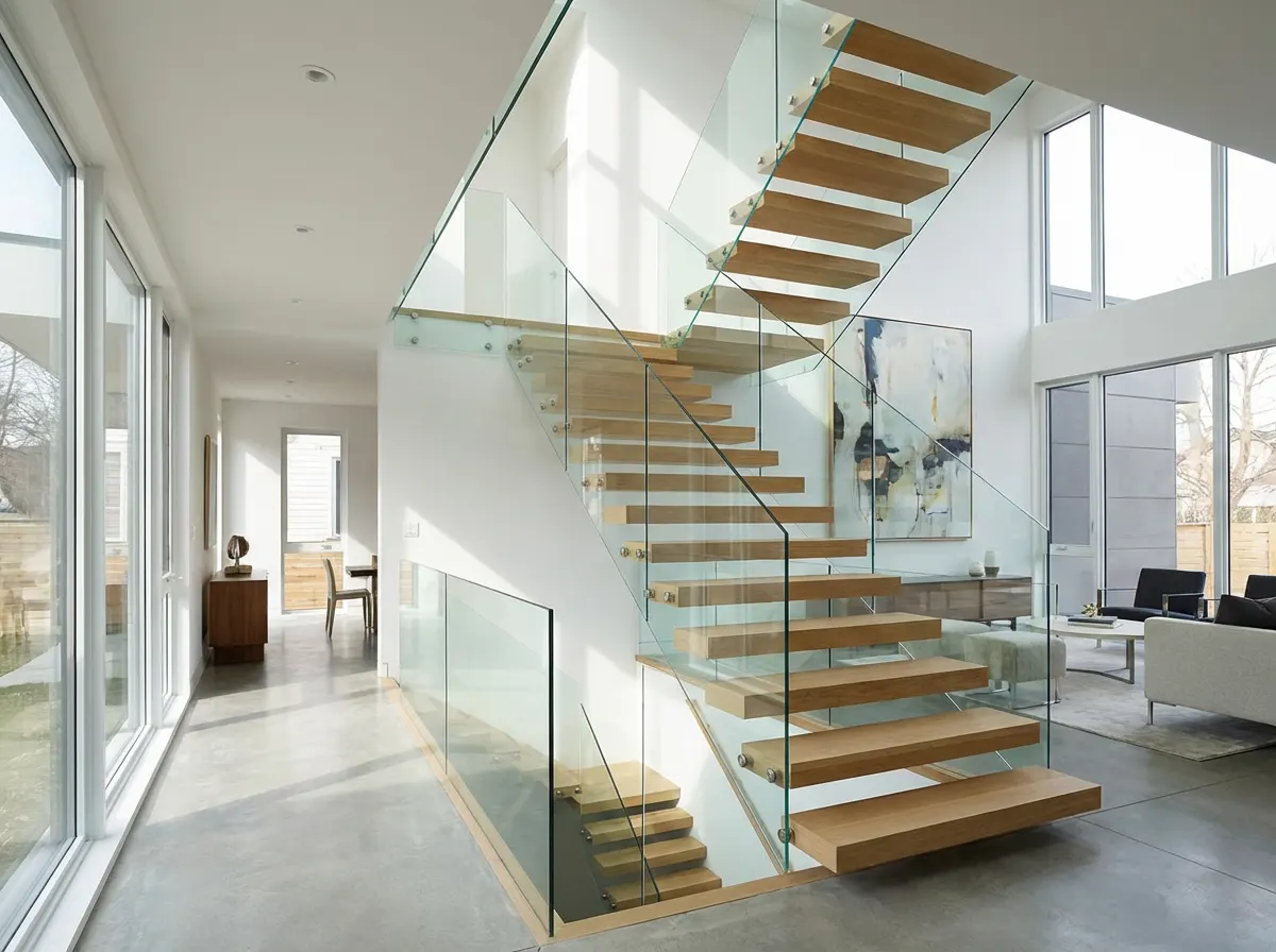 Barandas de vidrio para escaleras